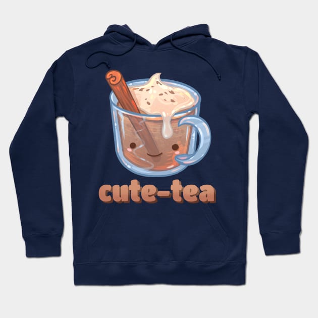 "Cutie" Chai Latte Hoodie by Claire Lin